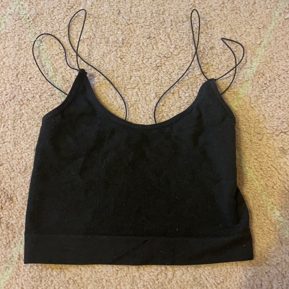Grey Urban Outfitters ribbed top